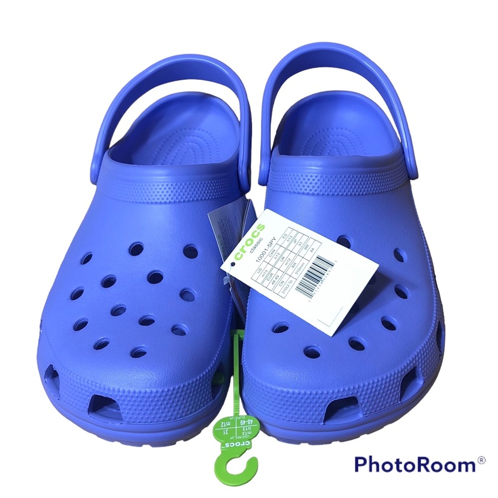 Crocs Classic Purple Clogs Waterproof Wide New Unisex Men Size 13.